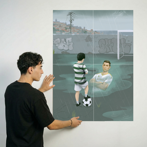 XL 90x64cm size image