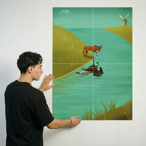 XL 90 x 64cm size image