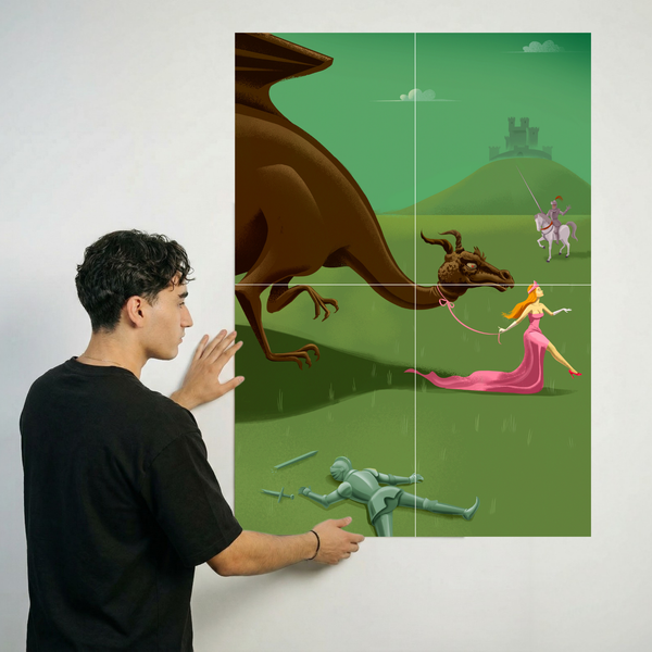 XL 90 x 64cm size image