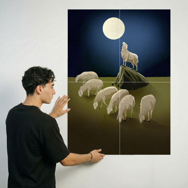 XL 90 x 64cm size image