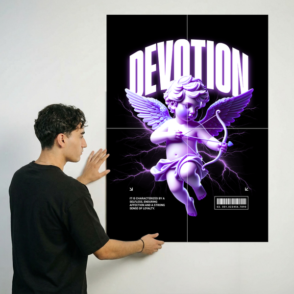 XL 90x64cm size image